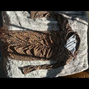 Cheetah Dress Long Sleeved size small